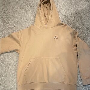 Jordan Beige Hoodie with Logo